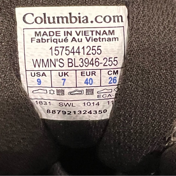 Columbia Waterproof Hiking Trail Boots Women's Size 9 Brown Mid Top Lace Up - Picture 10 of 10